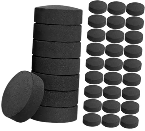 Angoily 70 Piezas Pastillas Rápido sin Humo para Barbacoa Exterior y Hogar Ecológico para Cocina Estufa y Chimenea Fácil Encendido Bolsa