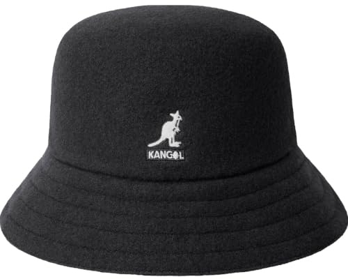 Kangol Wool Lahinch Hut Wollhut Fischerhut Stoffhut Clubhut Trendhut Damen/Herren - Winter Herbst-Winter - S (54-55 cm) schwarz