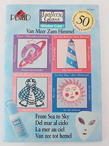 Plaid Enterprises Buch Window Color • Vom Meer zum Himmel • NEU • 50 Malvorlagen