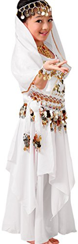 Astage Robe Fille Outfit Danse Ventre Indianisch Halloween Carnaval Costumes