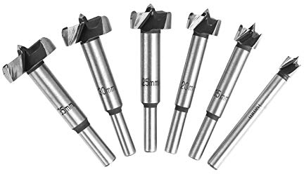 Flintronic Punte Trapano, Set 6 Punte(10,15,20,25,30,35mm) per Ceramica, Muro, Legno, Metallo in Scatola di Plastica