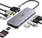 ICZI Hub USB C, Adattatore Thunderbolt 3 Multiporta 11 in 1 con HDMI, VGA, Ethernet, 4 Porte USB, 100W PD Compatibile con Computer, MacBook, HP, Dell, Surface