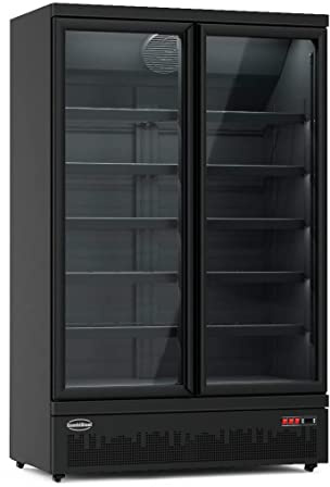 Vitrine Réfrigérée Murale Positive Noire - De 2 à 4 Portes - Combisteel - R290 - Acier1253 mm1000 2508x710x1997mm