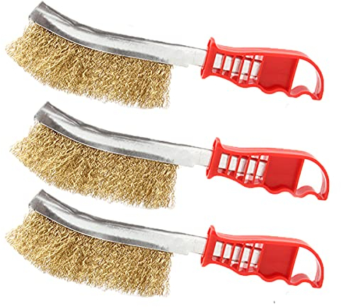 Sayago Handrahtbürste Set Drahtbürste Handdrahtbürstensatz Drahtbürsten (3 Pcs Drahtbürste Set)