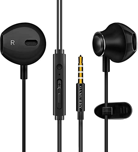 GAMURRY Auricolari,Cuffie con cancellazione del rumore,Auricolare In-Ear Bassi Potenti Alta Definizione con Microfono e Controller, Headset Stereo 3.5 mm per Samsung,Xiaomi,Huawei etc