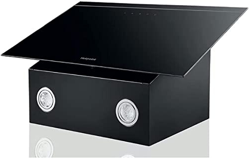Hotpoint 60cm Angled Chimney Hood - Black