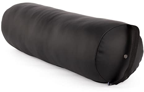 WellTouch Lagerungsrolle Vollrund | Fluffy Knierolle für Massageliegen | Extra Soft | Lagerungskissen für Massage & Therapie | Beinauflage mit Ø 20 cm | Länge 65 cm (schwarz)