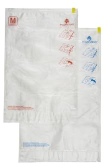 Eagle Creek Pack-It Compression Bags for Travel Set - Featuring One-Way Pressure Valve & Zip - For Efficient Travel Bag Packing - Water Resistant - Clear - Medium/Large