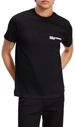 Karl Lagerfeld Jeans Hombre Slim Short Sleeve T-Shirt Black XXL