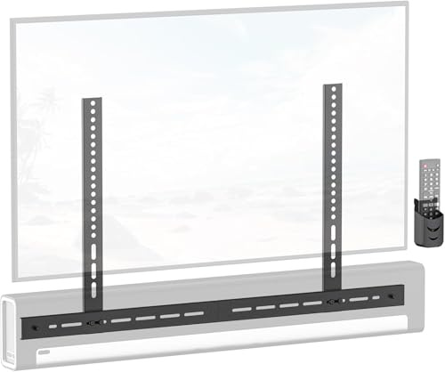 Sound Bar TV Mounts for Sonos Playbar TV Mount with Remote Holder - Height Adjustable for Sonos Playbar Soundbar TVs Mount Space Saving Under TVs for Sound Bar Mounting Bracket