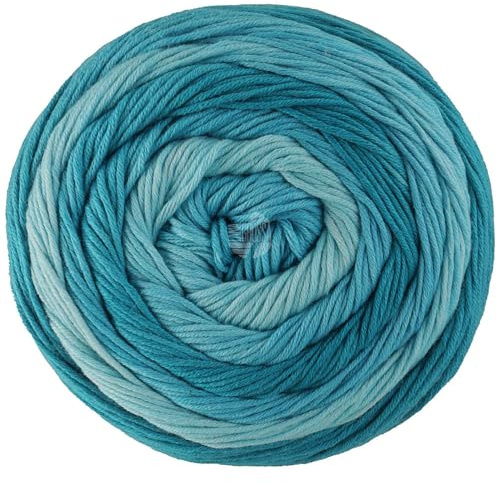 LANA GROSSA Gomitolo Tono | Wolle in dezenten Ton- in-Ton Farbverlauf in fruchtigen Farben | Handstrickgarn aus 100% Baumwolle (Bio) |100g Wolle zum Stricken & Häkeln | 360m Garn FB 1033