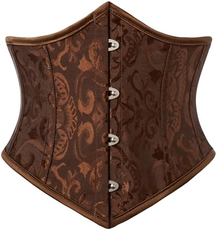 SCARLET DARKNESS Damen Steampunk Korsettgürtel Vintage Lace Up Breiter Gürtel
