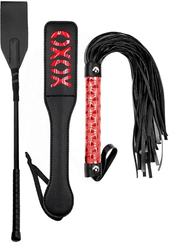 Látigo, pala para azotes, set sexual BDSM, flogger, paletas sexuales suaves para azotes, kit sexual BDSM para adultos