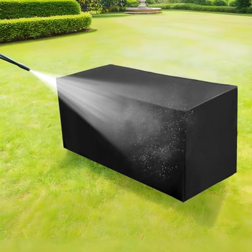UKIXOM 300x150x100cm/LxWxH Gartenmöbel Abdeckung, Wasserdicht atmungsaktiv und UV-stabilisiert Winddicht Winterfest Staubdicht 600D Oxford Stoff Schutzhülle Gartentischabdeckung