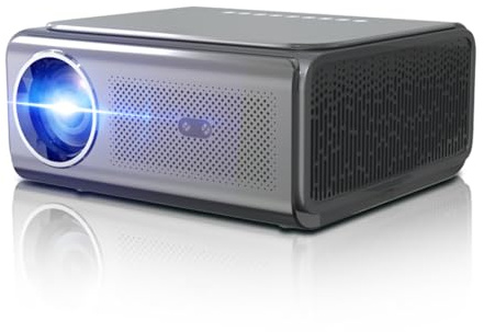 [Auto Focus & 1200 ANSI] Projector with WiFi 6 and Bluetooth, Native 1080P Smart Portable Projectors, 4K Proyector with HDR 10+ & Dolby Audio, Built- in Apps Outdoor Projector, for Home Theater