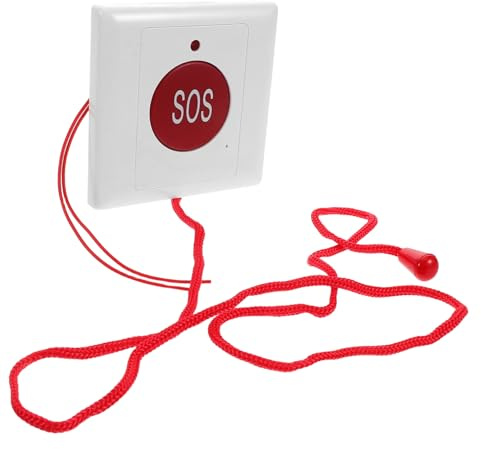 Sewroro Pulsante Di Emergenza Per Anziani Cordino Pulsante Di Chiamata Da Parete Dispositivo Di Assistenza Per Casa Viaggio Aperto Invia Avviso Immediato Per Aiuto