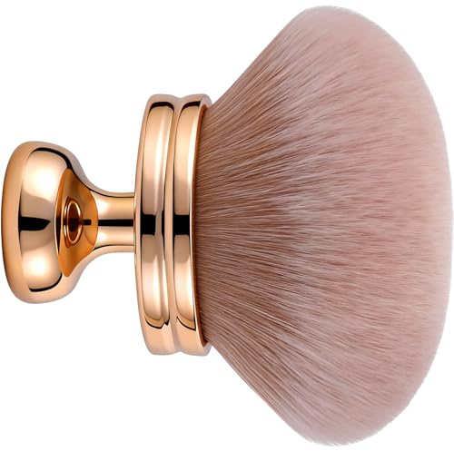 Extra Large Body Makeup Brush, Professional Self Tan Brush for Flawless Application, Wide Headed Body Bronzer & Leg Makeup Applicator, Streak-Free Blending Brush for Back & Arms (Gold)