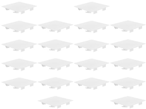 HAMPPLIES 20 Unidades 20 Cubiertas para Interruptores de Luz Aplicables, Placas de Pared de Plástico Blanco 78 Mm Protección contra Polvo y Humedad, Tapa Decorativa para Cuadro Eléctrico,
