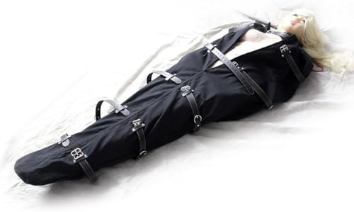 DFADSVCNM Sacos de dormir BDSM, bolsas for cadáveres, ropa, esposas, sistemas de sujeción, camisas de fuerza SM con cremallera, bolsas de sauna eróticas for hombres y mujeres.