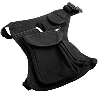 System-S Multi Beintasche Hüfttasche Gürteltasche, Schwarz, M | 53551448, Beinbeutel, Hip Bag