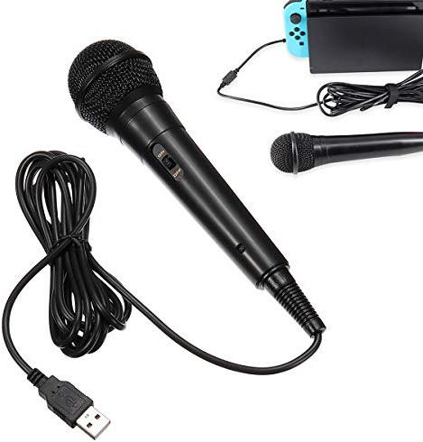 OSTENT Micrófono con Cable USB de 3M para Sony PS4 / PS3 Nintendo Switch/Wii U/Wii PC
