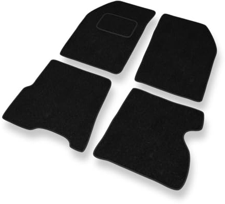 Mossa - Fußmatten Auto kompatibel mit Renault Kangoo I (1997-2007) - schwarz Automatten Autoteppiche 1