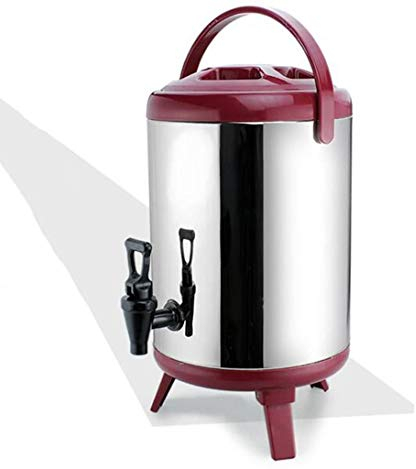 GHKWXUE Thermique Distributeur de Boissons Distributeur de Boissons Glace jus Lait Seau 8L / 10L / 12L Lait Froid Isolation Commerciale en Acier Inoxydable Seau Tea for Family Party Café