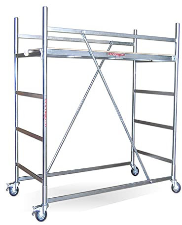 Trabattello altezza lavoro 3,24 metri con piano di Lavoro | Modello TRIS