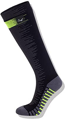 OTTERSHELL Calzino impermeabile di lunghezza del ginocchio del freddo con lana merino Piedi caldi e asciutti quando fa freddo, piove e tira vento. (IT, Numero, 43, 46, Regular, Tall, Nero - K)