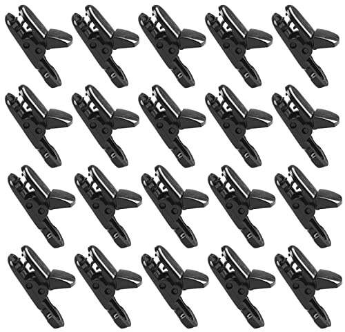 Zelt Clips Set Plane Clips Zeltplanen Clip Planenklammern Klein Plane Clips Kleine Tarp Clip Zelte Clip Multifunktion Kleine Zeltplanen Clips für Outdoor Tarp Winddichte Camping Markisen 20 Teile
