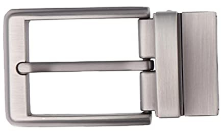 Alloy Reversible Belt Buckle Replacement - Single Prong Rectangular Pin Belt Buckle - Fits 1.3-1.34 Inch Wide Belts Centimeter Belt Buckle, Rotary Pin Buckle Head, Tail Clip Buckle, Alloy Buckle
