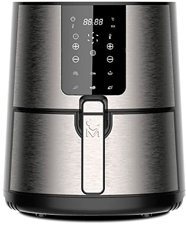 MasterPro Rocket 360 | Freidora Sin Aceite | Capacidad de 3,6 L y 1500 W de Potencia | Pantalla LED Táctil y Cesta Antiadherente | Freidora de Aire | Temperatura Regulable 80-200ºC