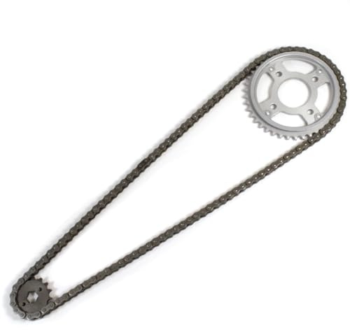 Chain/Sprocket Kit compatible with Lexmoto ZSX 125 ZS125-48A, compatible with Zongshen ZSX 125 ZS125-48A