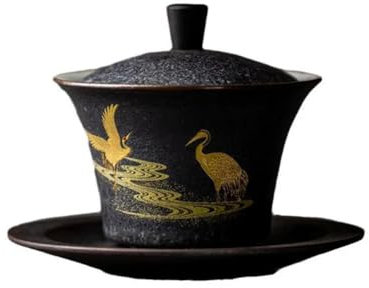 YTDJJWLS Soupière à thé chinoise rétro en céramique 130 ml