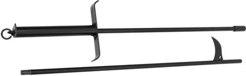 SUPVOX Herramientas para Chimenea Gancho para Fuego Herramientas de póquer de Chimenea atizador de Fuego de Acero póquer de la Chimenea del hogar atizador de carbón Horno Estufa tenazas