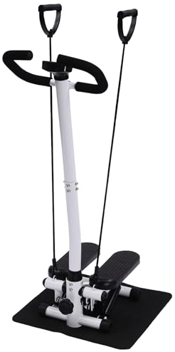 SuhoFutus Fitness Stepper, Fitnessgeräte Stepper für Zuhause, Übung Stepping Machine, Aerobic Stepper mit Lenker, Tragfähigkeit 150kg, Geeignet für Einsatz in Haushalten, Büros, Fitnessstudios usw