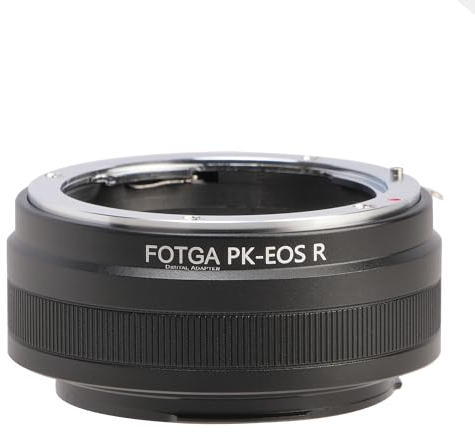 FOTGA PK-EOSR Objektivadapter Konverter Ring für Pentax PK K Objektiv Lens Kompatibel mit Canon EOS R R3 R5 R5C R6 Mark II R7 R8 R10 R50 R100 RP EOSR Halterung Spiegellose Kamera