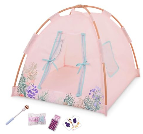 Vår generation – varmt kakao-stativ – set med livsmedel – docktillbehör (46 cm) – Fantasispel – leksak för barn från 3 år – Choco Tastic-stativ