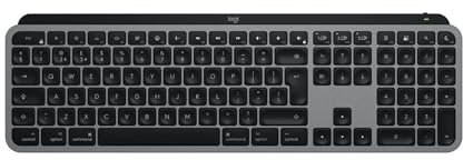 Logitech MX Keys S for Mac, kabellose Tastatur, flüssiges, präzises Tippen, Tasten programmierbar, beleuchtet, Bluetooth, USB C aufladbar für MacBook Pro/MacBook Air/iMac/iPad - AZERTY