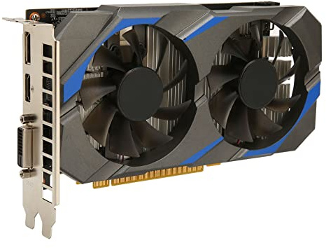 Fydun Scheda Grafica 1050 Ti Scheda Grafica da Gioco con Interfaccia GDDR5 da 4 GB GDDR5 a 128 Bit 3.0x16 con 2 Ventole Ultra Silenziose per, Accessori Professionali