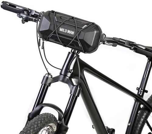 liebfit Wildman Fahrradtasche Lenkertasche Schultertasche Oberrohrtasche Inkl. 4-farbige Elastikbänder wasserdicht mit Regenhülle und Adapter