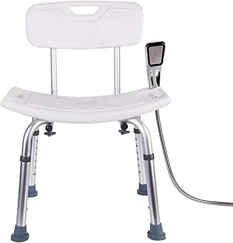 Sedia da doccia bariatrica per anziani e disabili, sedile regolabile con schienale per utenti più grandi, sgabello da doccia economico per vasca da bagno