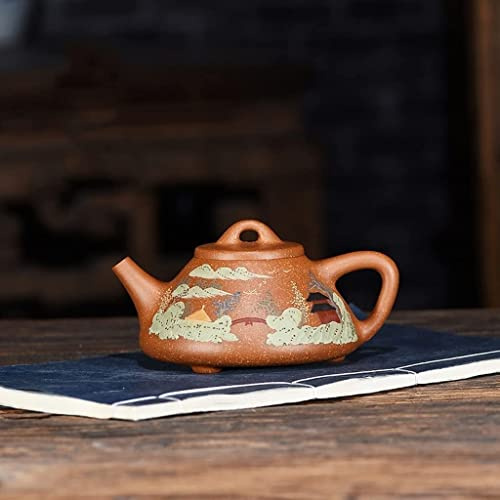 Théière en Sable Violet Originale, Pot en Argile Fait à la Main, Pot en Pierre, théière Chinoise Zisha, Bouilloire