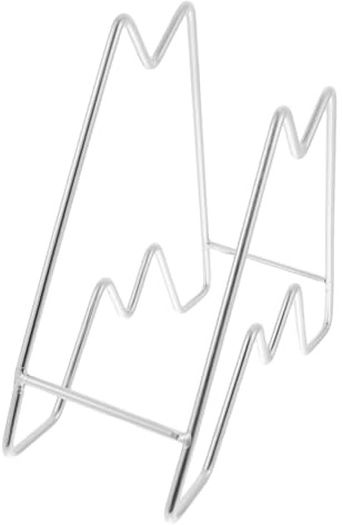 Didiseaon Stainless Steel Pot Lid Rack with Cutting Board Organizer Tabletop Stand for Kitchen Worktop Space Saving Pan and Bakeware Storage Corner Design with Water Draining Slots for