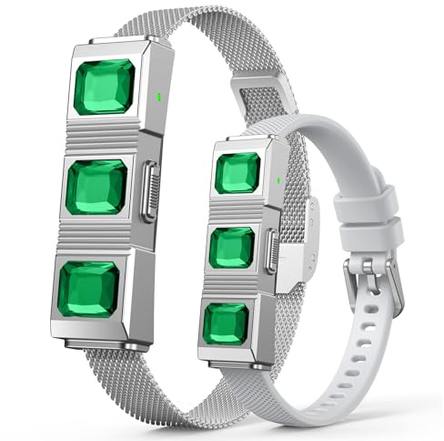 Pulsera inteligente, banda de seguimiento de actividad y fitness, rastreador de sueño 24/7, monitor de frecuencia cardíaca continua durante todo el día, presión arterial y estrés, HRV, más de 170