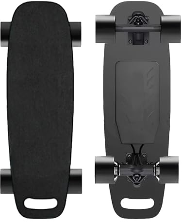 Zowdrix Elektro-Skateboard Mit Fernbedienung, 7-Lagiges Ahorn-Skateboard, E-Longboard FüR Den Pendelverkehr, 25% SteigfäHigkeit, FüR Erwachsene Und AnfäNger A-15KM