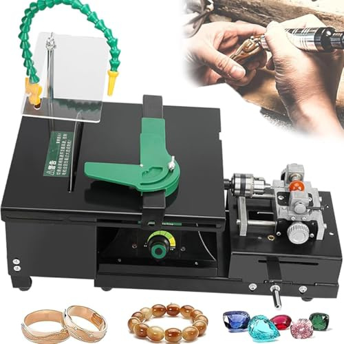 1950w Máquina Pulidora De Torno De Banco, Pulidora De Piedras Preciosas, Pulidora De Piedras Preciosas, 800-12000 R/Min, Máquina Para Facetar Gemas Con Eje Flexible, Para Hacer Joyas, Esmerilado