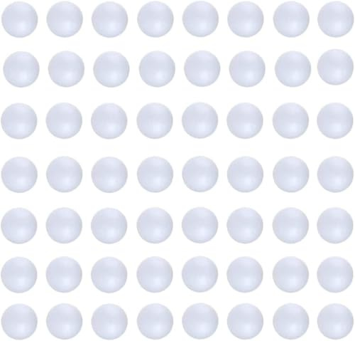 Caiyloxn 100 palline di polistirolo bianco, 2,5 cm, per fai da te, per feste di nozze, decorazioni
