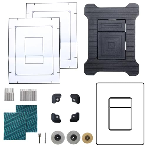 For Grohe Skate Cosmopolitan Actuation Plate, Dual Flush with Start-and-Stop Activation, Concealed tiled Flush Plate, Flush Plate with Magnetic Fixing - Flush Installation