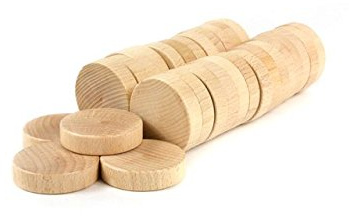 Square - 30 pcs. Discs - Sjoelbak - Dutch Shuffleboard - Sjoelen - Sjoelen